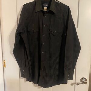 Wrangler Black Snap Shirt